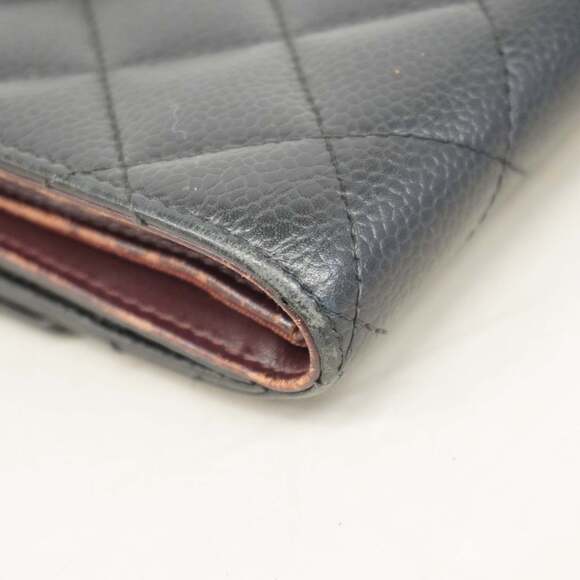 Chanel Matelasse Caviar Leather Wallet, Black, Women's - Picture 6 of 12
